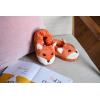Dearfoams unisex-child Kids Toddlers Whimsical Animal Critter Washable Slipper(Fox)