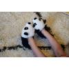 Dearfoams unisex-child Kids Toddlers Whimsical Animal Critter Washable Slipper(Panda Bear)