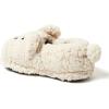 Dearfoams unisex-child Kids Toddlers Whimsical Animal Critter Washable Slipper(White Bear)
