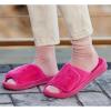 Dearfoams womens Adjustable Indoor/Outdoor Machine Washable Memory Foam Slide(Paradise Pink Terry)
