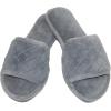 Dearfoams womens Beatrice Side Gore SlideSlipper(Medium Grey)
