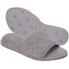 Dearfoams womens Beatrice Side Gore SlideSlipper(Medium Grey)