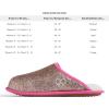Dearfoams womens Celebrates Pride Scuff With Inclusive Sizing(Glitter Nina West)