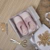 Dearfoams womens Dahlia Rib Knit Scuff SlipperSlipper(Pale Mauve)