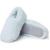 Dearfoams womens Ellie Fluffy SnuggleSlipper(Blue Wash)