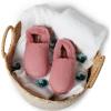 Dearfoams womens Ellie Fluffy SnuggleSlipper(Rosewood)