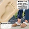 Dearfoams womens Fuzzy Memory Foam Genuine Suede Helena Scuff(Chestnut)