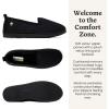 Dearfoams womens Memory Foam Slipper Gifts for Her – Rachel Closed Back House Shoe(Black Velour)