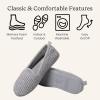 Dearfoams womens Memory Foam Slipper Gifts for Her – Rachel Closed Back House Shoe(Grey Chenille)