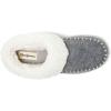 Dearfoams womens Nyla Felted and Plaid Moc Toe Clog(Light Heather Grey)