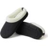Dearfoams womens Olive Memory Foam Sweatshirt Clog(Dark Heather Grey)