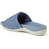 Dearfoams womens Original Comfort Emma Slip on Slide Sandal With Arch Support(Flint Stone)