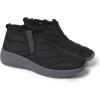 Dearfoams womens Original Comfort Naomi Wedge BootieAnkle Boot(Black)