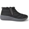 Dearfoams womens Original Comfort Naomi Wedge BootieAnkle Boot(Black)