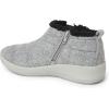 Dearfoams womens Original Comfort Naomi Wedge BootieAnkle Boot(Light Grey)