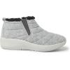 Dearfoams womens Original Comfort Naomi Wedge BootieAnkle Boot(Light Grey)