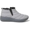 Dearfoams womens Original Comfort Naomi Wedge BootieAnkle Boot(Medium Grey)