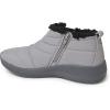 Dearfoams womens Original Comfort Naomi Wedge BootieAnkle Boot(Medium Grey)