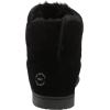 Dearfoams womens Paige Genuine Suede BootieSlipper(Black)