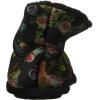 Dearfoams womens Sara Velour BootieSlipper(Black Multi)