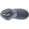 Dearfoams womens Sara Velour BootieSlipper(Shiny Flintstone)