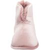 Dearfoams womens Sara Velour BootieSlipper(Shiny Pale Mauve)