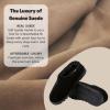 Dearfoams womens Suede Indoor Outdoor Doreen Clog(Black)