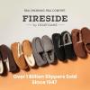 Fireside By Dearfoams Men’s Melbourne Genuine Shearling Moccasin Slippers, Memory Foam Sudede Loafers Slip-in House Shoes(Loden)