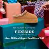 Fireside By Dearfoams Women’s Queenstown Shearling Slippers, Memory Foam Suede Clog, Indoor/Outdoor Slip-in House Shoes(Chestnut Taping)