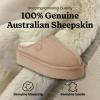 Fireside By Dearfoams Women’s Queenstown Shearling Slippers, Memory Foam Suede Clog, Indoor/Outdoor Slip-in House Shoes(Sand Platform)