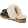 Fireside by Dearfoams Women’s Fireside Sydney Shearling Fur Indoor/Outdoor Scuff Slipper With Wide Widths(Camo)