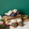 Fireside by Dearfoams Women’s Fireside Sydney Shearling Fur Indoor/Outdoor Scuff Slipper With Wide Widths(Desert)
