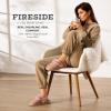 Fireside by Dearfoams Women’s Fireside Sydney Shearling Fur Indoor/Outdoor Scuff Slipper With Wide Widths(Dusty Pink)