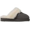 Fireside by Dearfoams Women’s Fireside Sydney Shearling Fur Indoor/Outdoor Scuff Slipper With Wide Widths(Grey Multi)