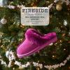 Fireside by Dearfoams Women’s Fireside Sydney Shearling Fur Indoor/Outdoor Scuff Slipper With Wide Widths(Mystic Purple)
