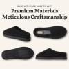 Fireside by Dearfoams mens Grafton Shearling Indoor/Outdoor Clog(Black Quilted)