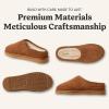 Fireside by Dearfoams mens Grafton Shearling Indoor/Outdoor Clog(Chestnut Quilted)