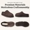 Fireside by Dearfoams mens Grafton Shearling Indoor/Outdoor Clog(Coffee)