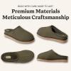 Fireside by Dearfoams mens Grafton Shearling Indoor/Outdoor Clog(Green)