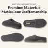 Fireside by Dearfoams mens Grafton Shearling Indoor/Outdoor Clog(Grey Quilted)