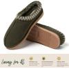 Fireside by Dearfoams mens Grafton Shearling Indoor/Outdoor Clog(Loden Taping)