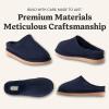 Fireside by Dearfoams mens Grafton Shearling Indoor/Outdoor Clog(Navy)