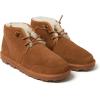 Fireside by Dearfoams mens Shepparton Shearling Fur Indoor/Outdoor Lace-up Chukka Boot(Chestnut)