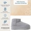Fireside by Dearfoams womens Genuine Shearling Kingston Platform Mini Boot(Sleet Platform)