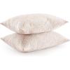 Dearfoams Bed Pillows,Set of 2 Standard/Queen Size,Down Alternative Copper-Infused Pillows with Soft Knit Cover,Supportive for Back, Side & Stomach Sleepers(King)