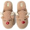 Dearfoams Matching Family Holiday Christmas Reindeer & Turkey Scuff(Men’s Reindeer)