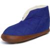 Dearfoams Men’s Heritage Warm Up Bootie(Ocean Blue)
