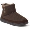 Dearfoams Men’s James Woven Boot Slipper(Coffee)