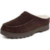 Dearfoams Men’s Reed Genuine Suede Clog(Coffee)