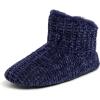 Dearfoams Women’s Chenille Bootie Slipper(Peacoat)